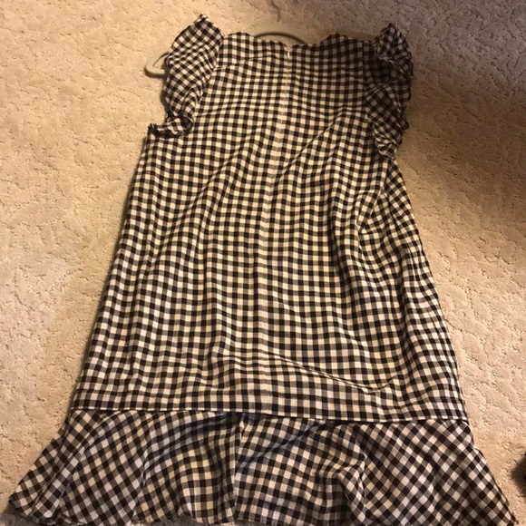 Madewell plaid black and white fall dress - Picture 5 of 5